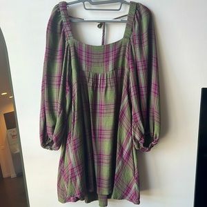 Urban Outfitters Flannel Smock Dress